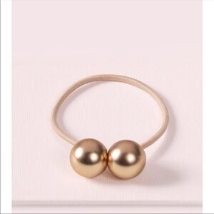 🔥The Hair Edit - Gold Orb Duo Dual-Sphere Metal Hair Tie